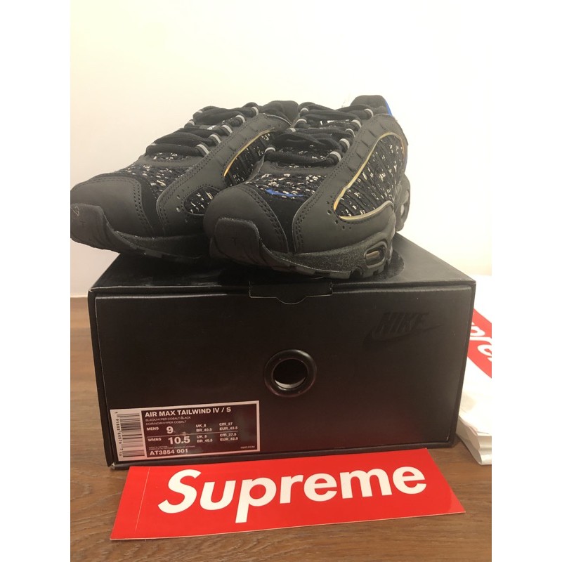 現貨 Supreme x Nike Air Max Tailwind IV 黑 AT3854-001