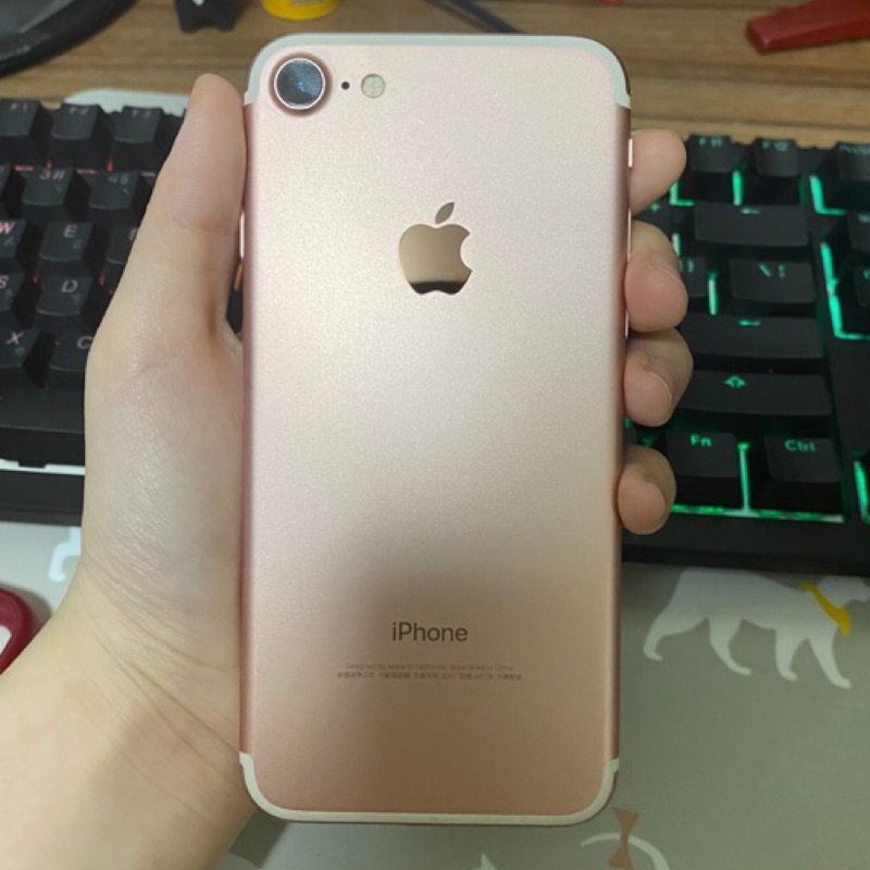 iPhone7 4.7吋 128G 二手 9成新 玫瑰金 女用機 自售 僅一台