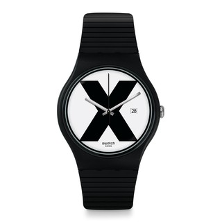 【SWATCH】New Gent 手錶 瑞士錶XX-RATED 黑色X 手錶 瑞士錶-41mm SUOB402