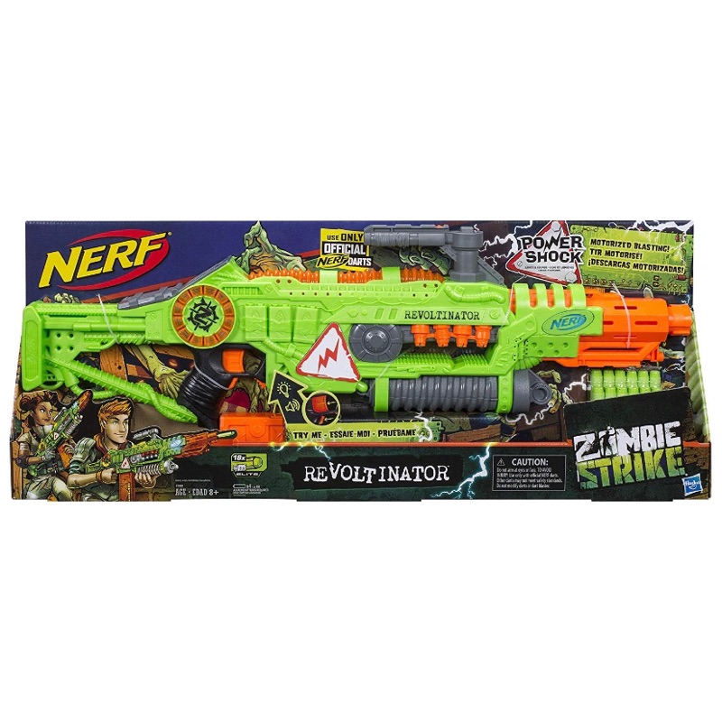 【NERF熊】 Nerf Revoltinator Zombie Strike 橙機 殭屍系列 反叛者 電動