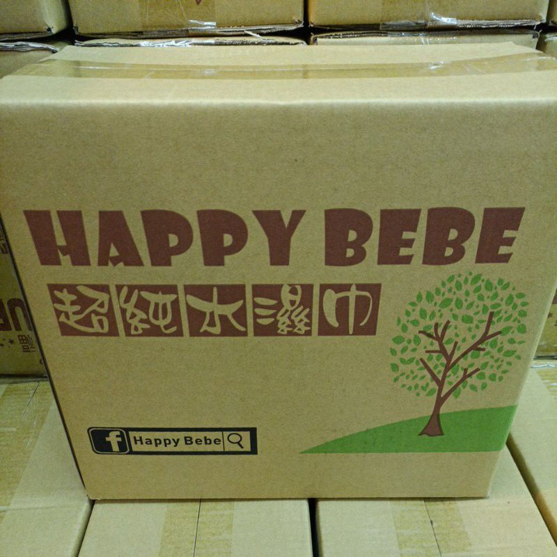 💥Happy bebe小樹版💥超純水濕巾86抽一箱有蓋12包。