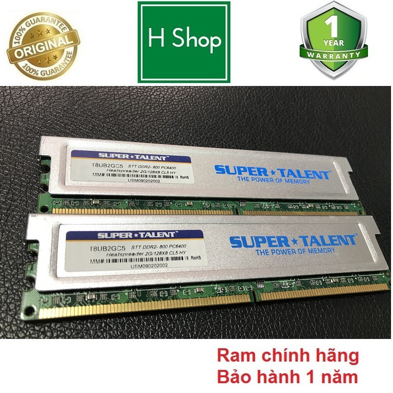 Ram DDR2 (PC2) 4Gb 總線 800-6400U 套件 (2x2gb),正品超級才藝,