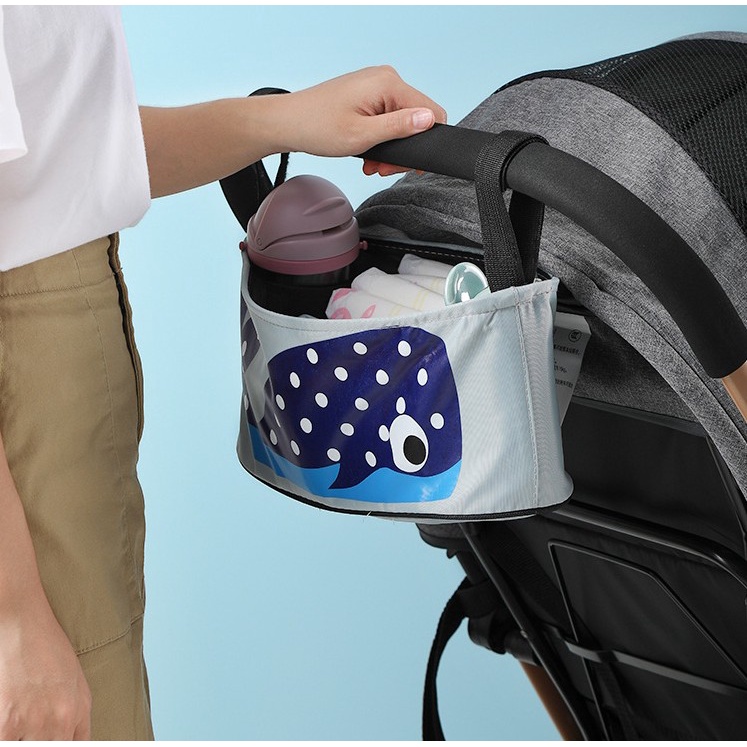 防潑水推車袋 嬰兒車收納袋 手推車後扶手置物袋 推車置物袋