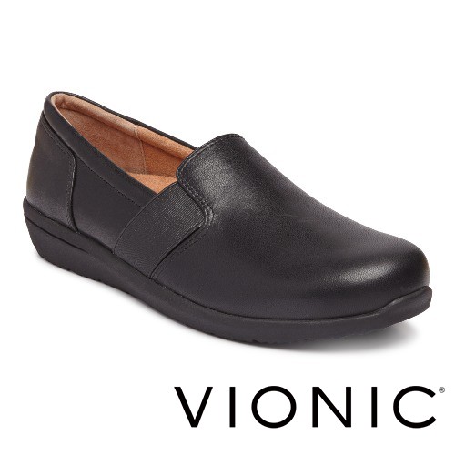 【VIONIC 法歐尼】Gianna吉娜 極簡風牛皮質感休閒鞋