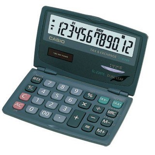 【八度空間】CASIO 卡西歐攜帶折疊型計算機 SL-220TE 12位數