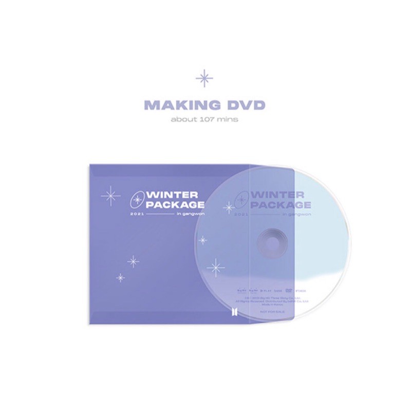 拆售 BTS 2021 Winter Package 冬寫 冬日寫真 DVD 海報