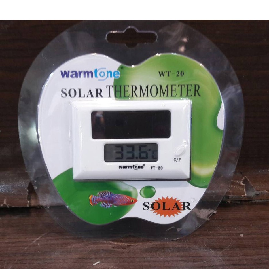 P老闆水族warmtone 太陽能電子溫度計攝氏 華氏自動感溫 蝦皮購物