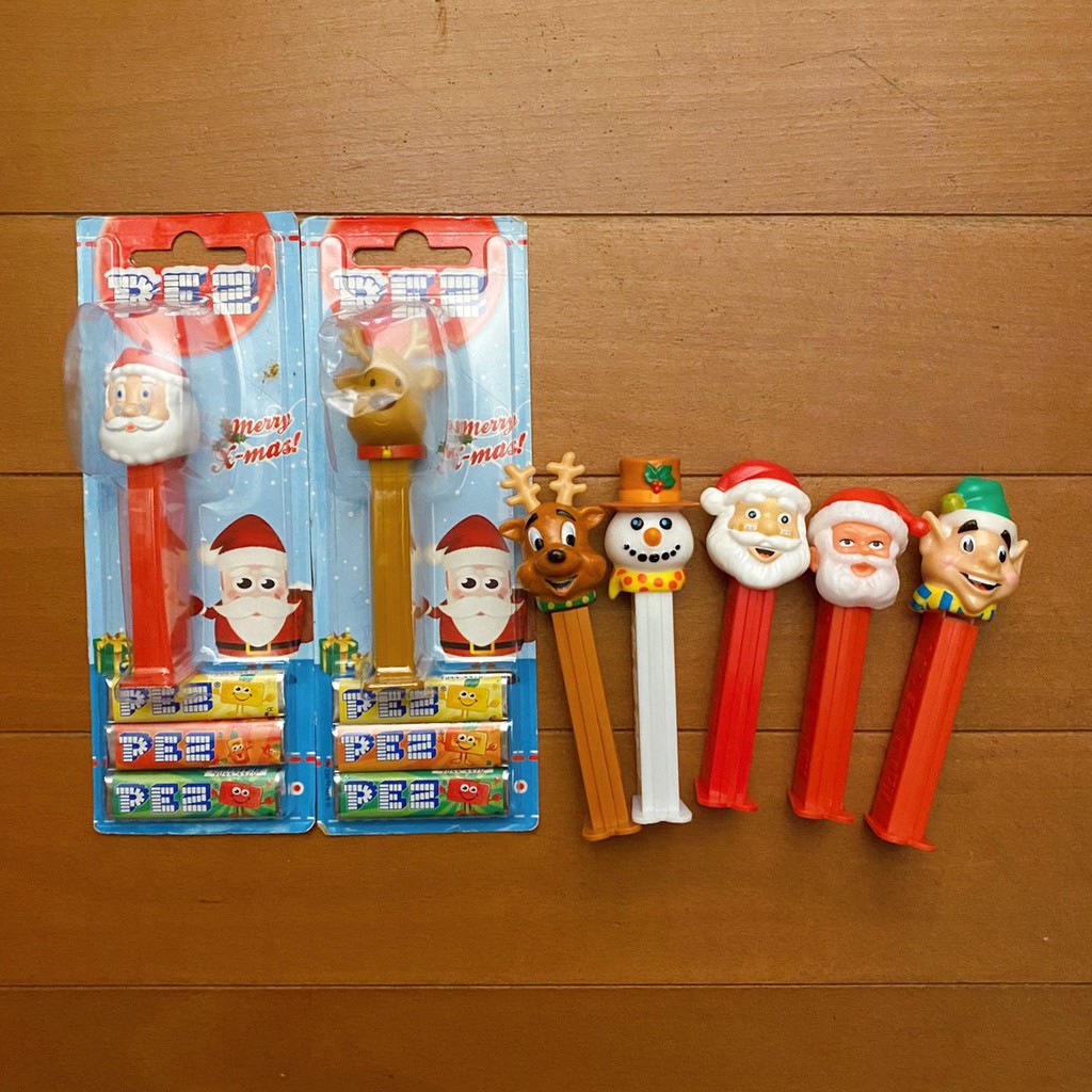 絕版老物 / Vintage PEZ christmas 貝思 給糖器 絕版聖誕節 聖誕老人 雪人 麋鹿🎅🏻