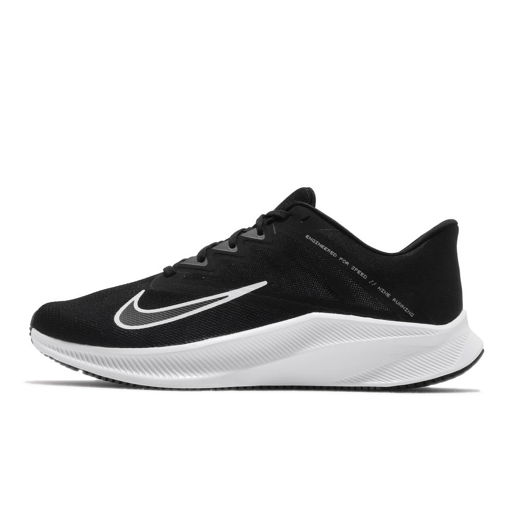 Nike 慢跑鞋 Quest 3 黑 白 基本款 路跑 入門款 運動鞋 男鞋 【ACS】 CD0230-002