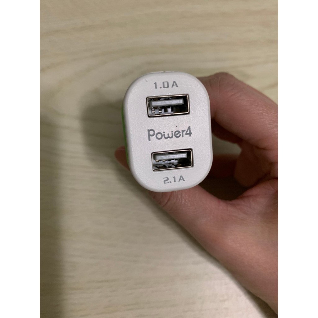 【二手】Power4 雙USB車充車用二孔USB (點煙器插孔)
