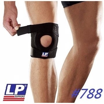LP 美國頂級 護具 LP 788 調整型 護膝 (1入) 膝部 護套 籃球 自行車 慢跑 路跑 健身 運動