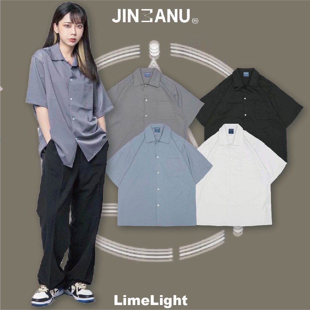 ☆LimeLight☆ JINMANU JIN 韓國 百搭 百搭襯衫 古巴領 天絲棉 襯衫 短襯衫 JIN-S02