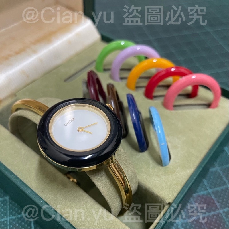 真品 OLD GUCCI change bezel 女錶 古董錶 二手