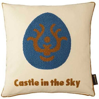 日本 宮崎駿 天空之城 天空中的吉卜力城堡 飛行石 刺繡 貼布 靠墊 抱枕 枕套【全新】【現貨】