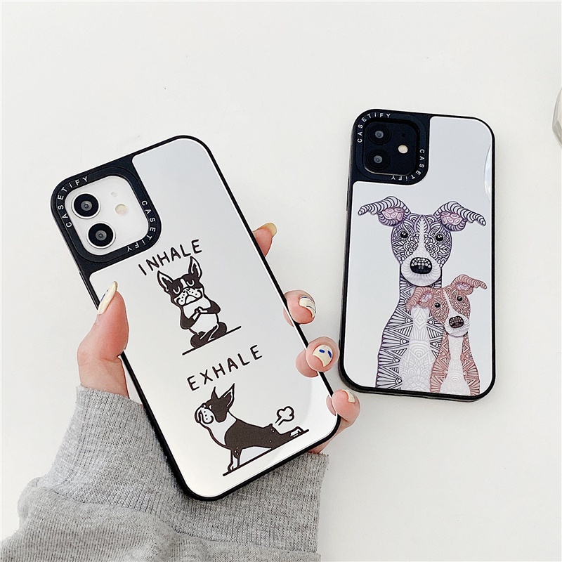 Casetify 圖騰卡通英文鬥牛犬鏡盒 iPhone 13 Pro MAX 12 11 Pro XR X XS 7/8