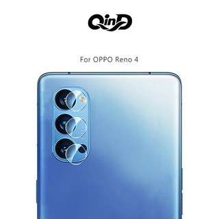 QinD OPPO Reno 4、Reno 4 Pro 鏡頭玻璃貼(兩片裝)