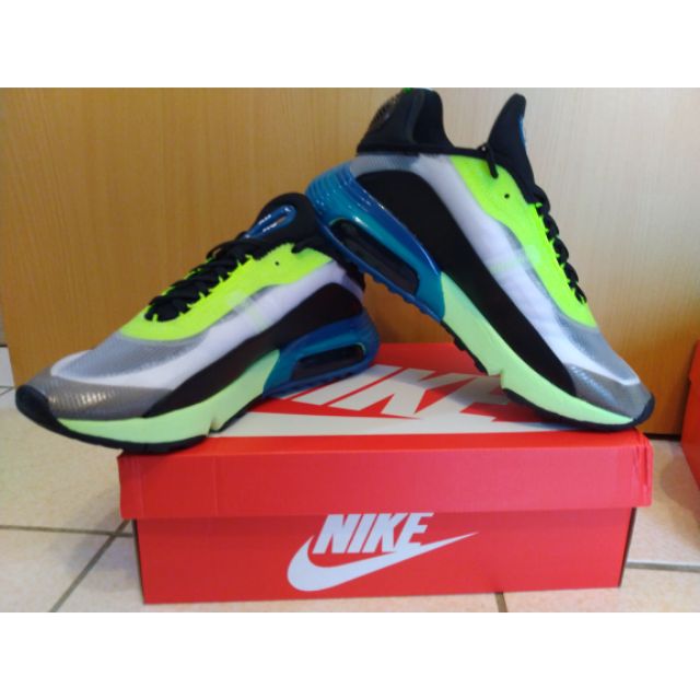 Nike Air Max 2090 男女款 黑綠 氣墊 慢跑 休閒鞋 BV9977-101 / CK2612-103