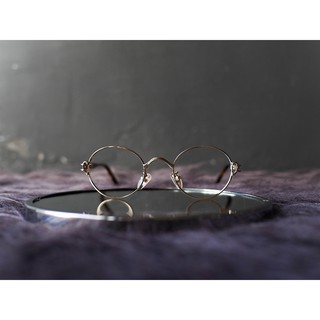 河水山 - 奈良流沙金搖滾日札 金絲雕花鏡橢圓框眼鏡 / glasses