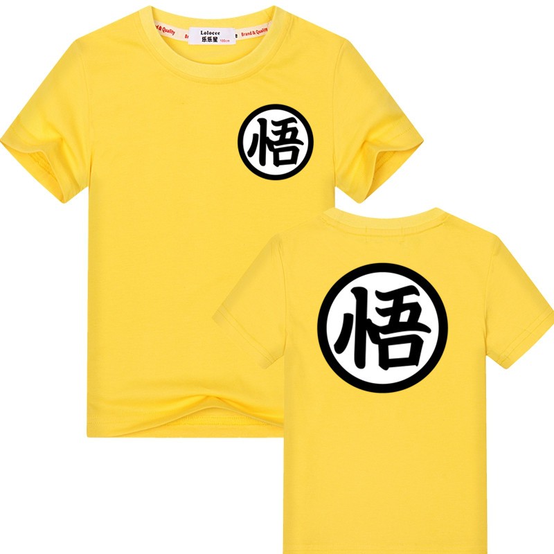 夏季日系七龍珠dragon ball悟空短袖純棉T恤男童寬鬆衣服潮流學生班服