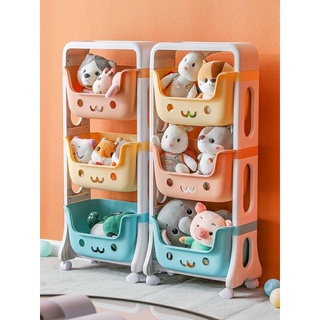 ［台灣現貨］玩具 收納 衣物 嬰兒用品 文具 三格 三層 收納櫃 置物籃 置物櫃 收納籃 馬卡龍 可愛 分類