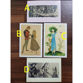 迪士尼明信片Princess Postcard Box－睡美人