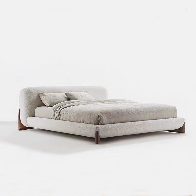 baxter意式極簡布藝床現代簡約雙人榻榻米床主臥室日式tufty大床