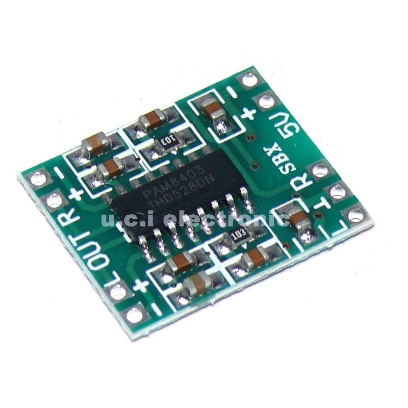 【UCI電子】(F-2) 超微型數位功放板 2X3W D類功放板 PAM8403 高效 2.5∼5V 可USB供電