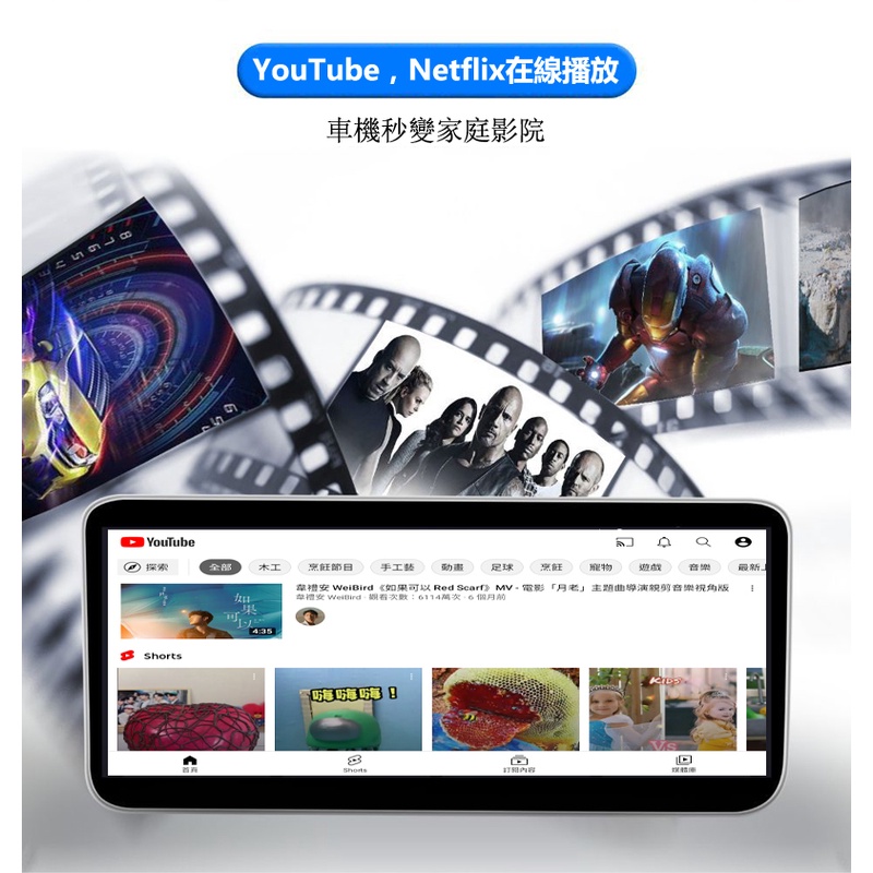 carplay轉安卓系統 支援goole paly商店 自由下載APP 內建GPS 帶HDMI 不止是車盒 也是電視盒子