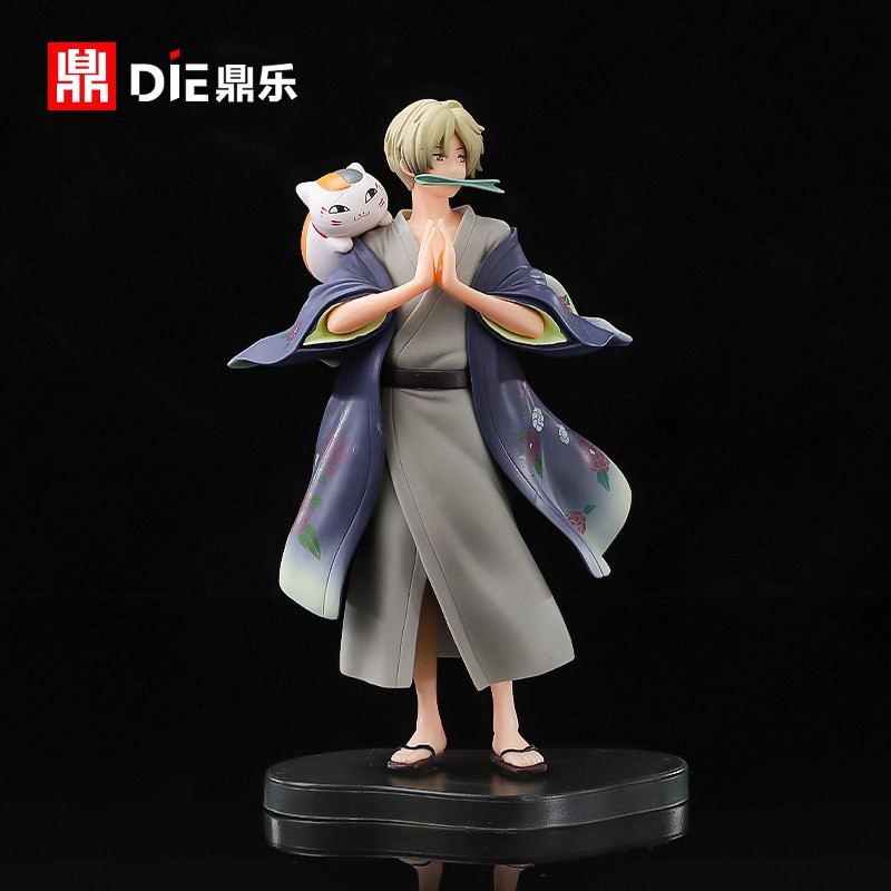 爆款新品夏目友人帳夏目貴志擺件手辦斑貓咪老師機箱模型人偶周邊生日禮物 蝦皮購物