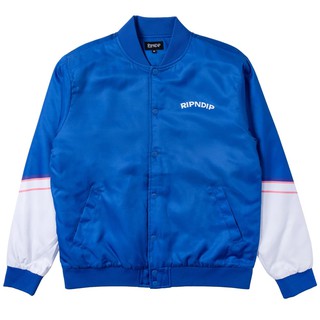 RIPNDIP 男女 SHOW BIZ VARSITY JACKET 藍【A-KAY0】【RND3900BLUE】