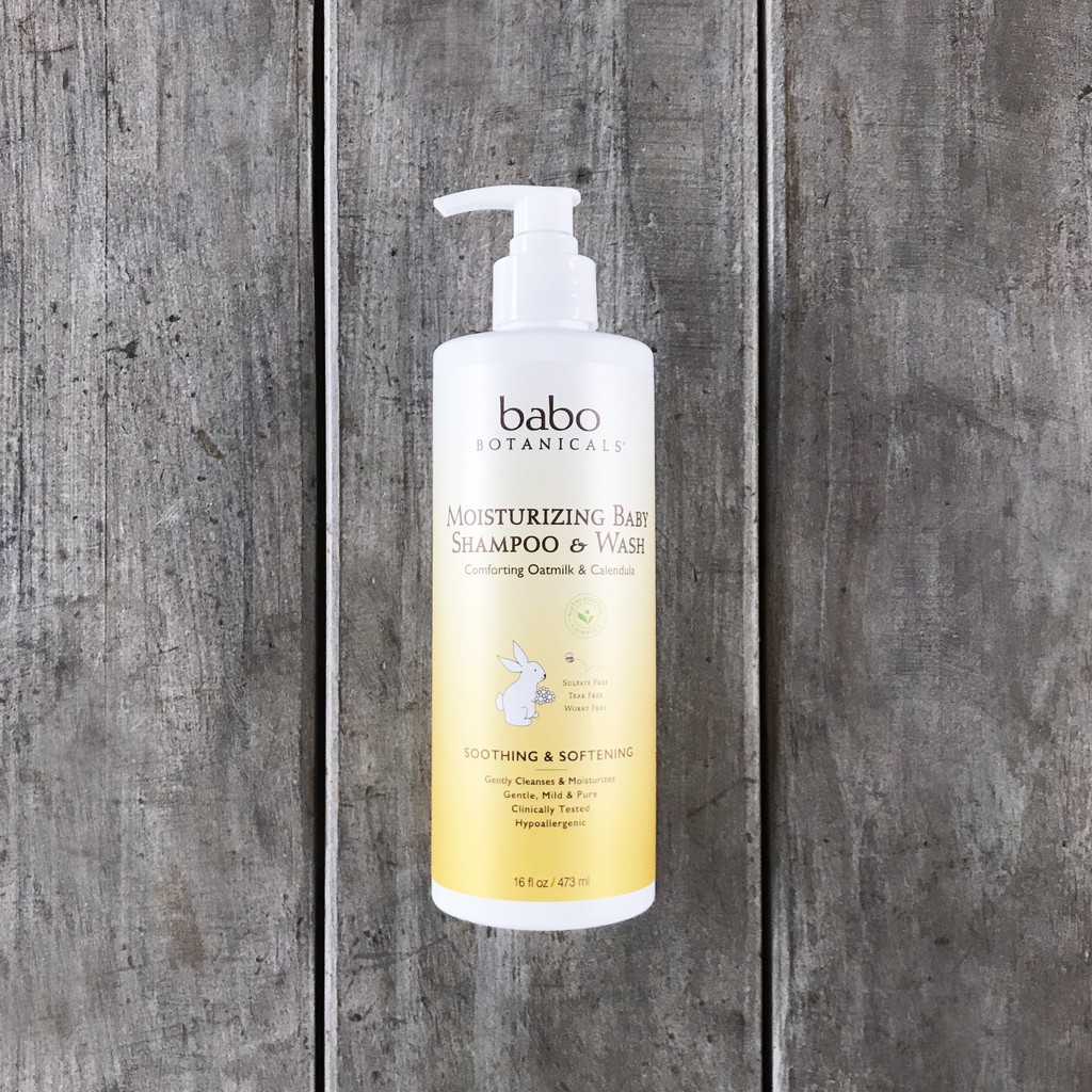 Babo Botanicals Baby Shampoo &amp; Wash 燕麥金盞花 敏感型無香 嬰兒洗髮精