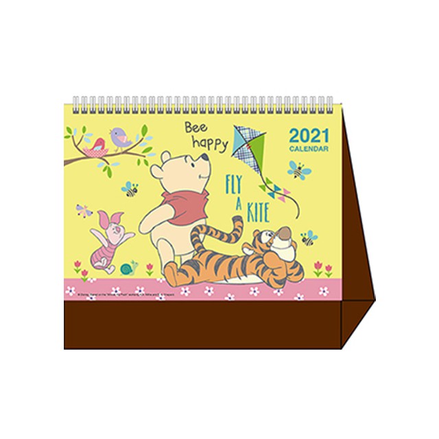 ✨現貨閃電出✨ 小熊維尼 Winnie the Pooh 2021 立體三角桌曆  線圈三角桌曆 立體紙桌曆 月曆