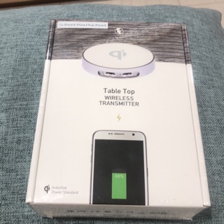 桌上型雙usb埠無線充電器 channelwell