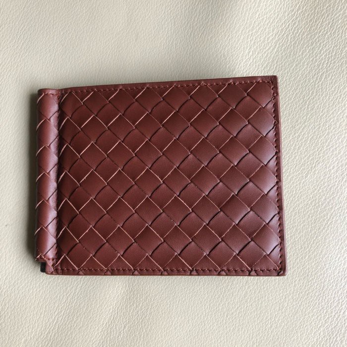 保證全新正品 Bottega Veneta BV 酒紅色 鈔票夾 鈎鈔票 短夾 特價