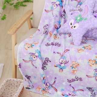 蓋毯兔笑臉 紫色毛毯毯子卡通單人空調毯子達菲法蘭絨史黛拉紫色 nIDU