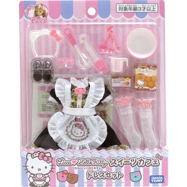 TOMY 正版 莉卡娃娃配件  HELLO KITTY 莉卡甜點裝  LA11719