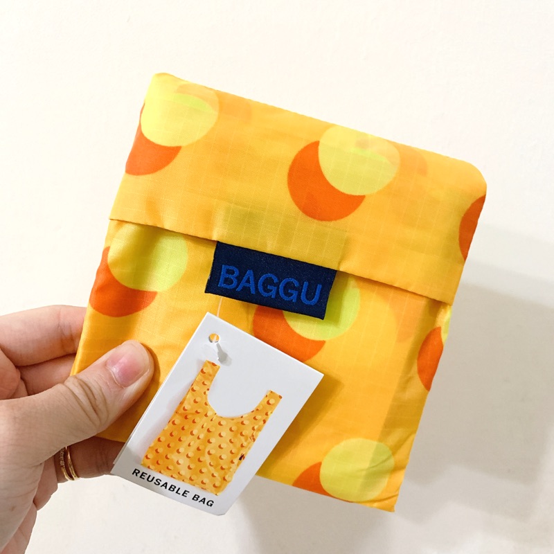 Baggu 中/標準尺寸 購物袋 黃點點 全新未剪標