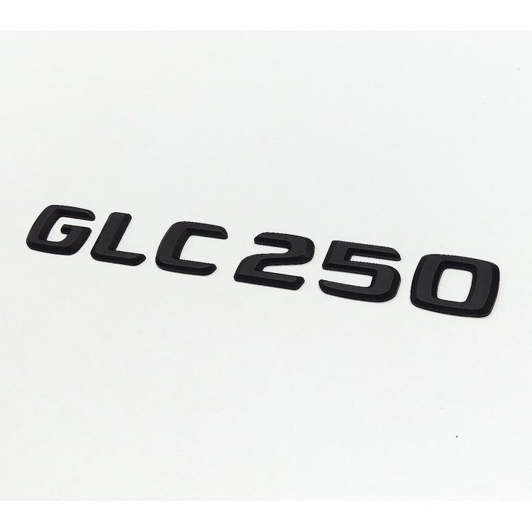 BENZ 賓士 GLC 新款字體 GLC250 後廂字貼 字標 字貼 消光黑 霧面黑 平面 字體高度23mm