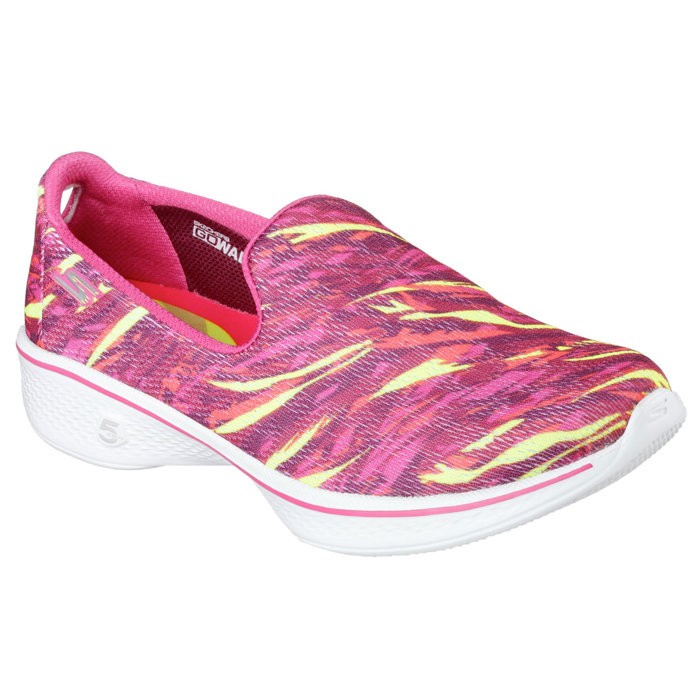最後一雙5.5特惠價990SKECHERS 女款最新款 GOwalk4 瑜珈墊 健走鞋 超輕量 紅色14164 PKMT