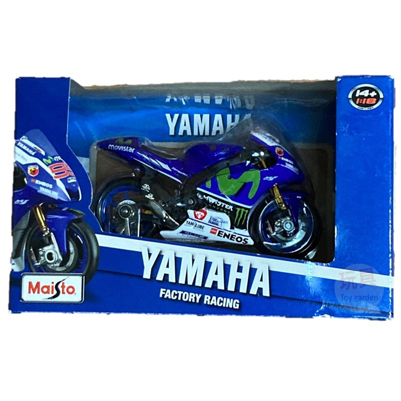 Maisto 美馳圖_賽車模型_YAMAHA FACTORY RACING_No. 99_Yamaha賽車模型 1:18