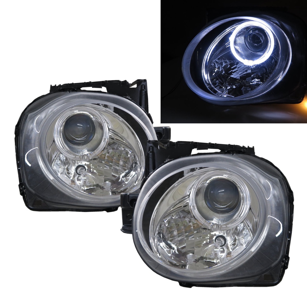 卡嗶車燈 適用 NISSAN 日產 Juke F15 15-17 五門車 光導LED天使眼光圈魚眼 大燈
