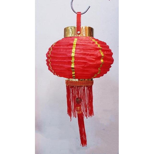 源順~6吋大紅燈籠/PVC塑膠燈籠~年節裝飾、廟會宮燈