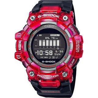 CASIO 卡西歐 G-SHOCK 多功能運動藍芽電子錶-紅 GBD-100SM-4A1