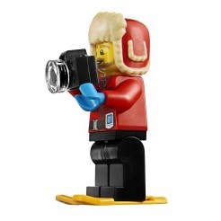 LEGO 樂高 CITY 城市系列 極地探險 拆賣 男性 人偶 紅色 紀錄員 拍攝員