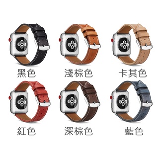 GMO 2免運Apple蘋果Watch 3代 38 42 mm平紋頭層牛皮錶帶 蘋果錶帶 手錶錶帶 多色