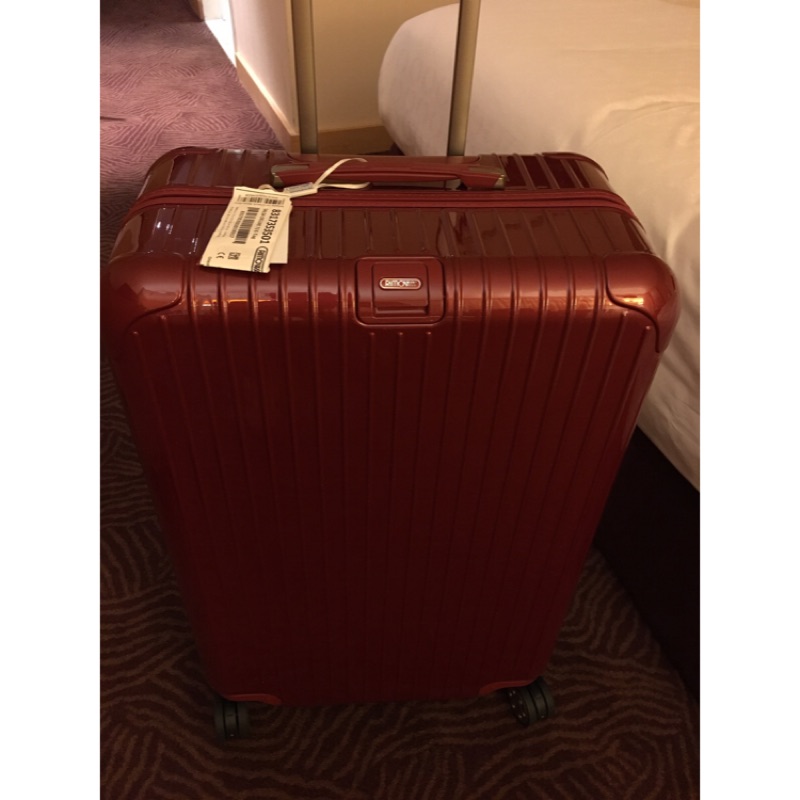 全新德國帶回Rimowa Salsa Deluxe E tag 超美紅色30吋行李箱