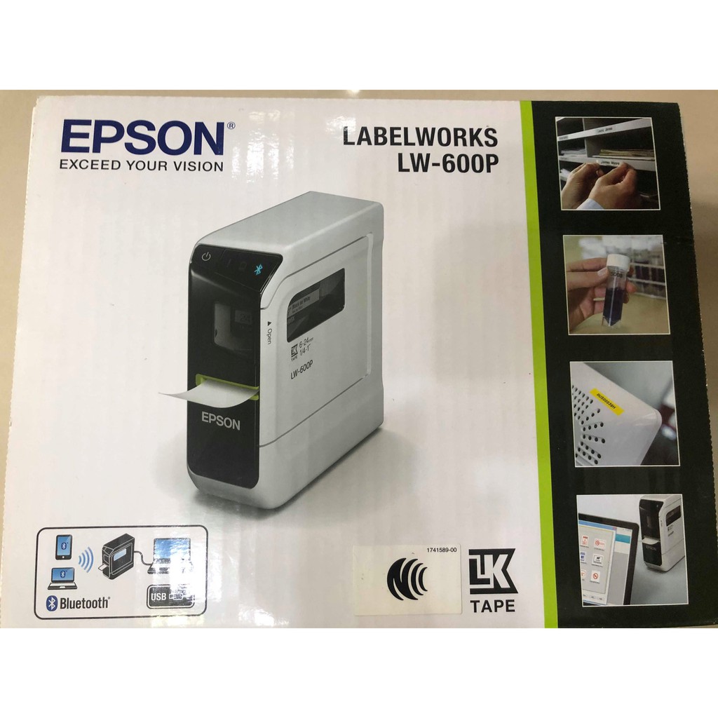 全新 未使用過 EPSON 愛普生 LW-600P LW600P 可攜式 標籤機 標籤印字機 (贈3卷全新標籤)