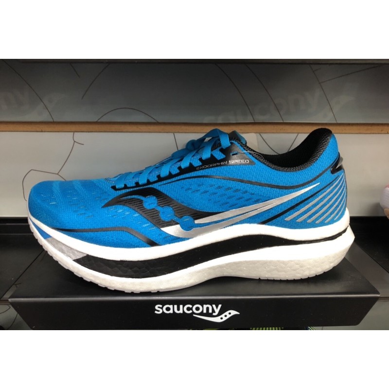 4折免運 SAUCONY ENDORPHIN SPEED 男款 慢跑鞋 路跑鞋 藍 S20597-45 藍 US8 26