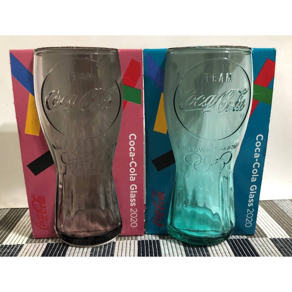 麥當勞 可口可樂 《2020喝彩杯》奧運玻璃杯 玻璃杯  奧運杯 喝彩杯 水杯