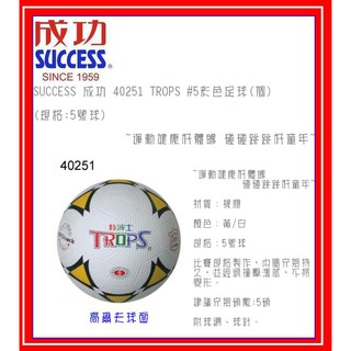 SUCCESS 成功 40251 TROPS #5彩色足球(個)(規格:5號球)~運動健康好體魄 碰碰跳跳好童年~